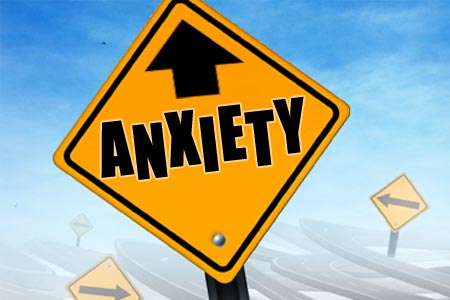 Anxiety and Neurofeedback Caution Sign